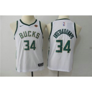NBA Bucks 34 Giannis Antetokounmpo White Nike Swingman Youth Jersey NBA Bucks 34 Giannis Antetokounmpo White Nike Swingman Youth Jersey