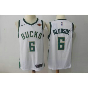 NBA Bucks 6 Eric Bledsoe White Nike Swingman Men Jersey NBA Bucks 6 Eric Bledsoe White Nike Swingman Men Jersey