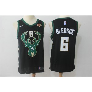 NBA Bucks 6 Eric Bledsow Black Nike Swingman Men Jersey NBA Bucks 6 Eric Bledsow Black Nike Swingman Men Jersey