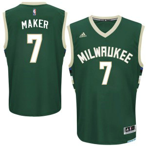 NBA Bucks 7 Thon Maker Green Men Jersey NBA Bucks 7 Thon Maker Green Men Jersey