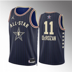 NBA Bulls 11 DeMar DeRozan Navy 2024 All Star Jordan Men Jersey NBA Bulls 11 DeMar DeRozan Navy 2024 All Star Jordan Men Jersey