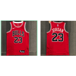 NBA Bulls 23 Jordan Red Men Jersey 1