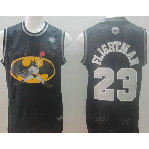 NBA Bulls 23 Michael Jordan Black Flightman Men Jersey