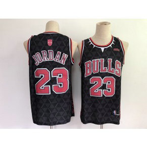 NBA Bulls 23 Michael Jordan Black Men Jersey 1