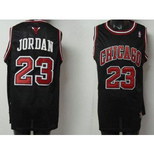 NBA Bulls 23 Michael Jordan Black Men Jersey 3