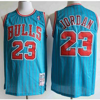 NBA Bulls 23 Michael Jordan Blue Men Jersey