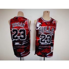 NBA Bulls 23 Michael Jordan Fashion Hardwood Classics Men Jersey