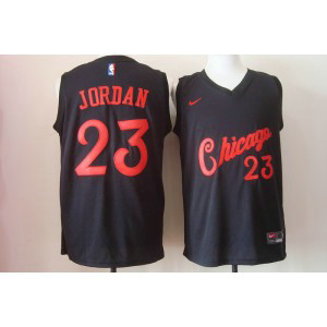 NBA Bulls 23 Michael Jordan Nike Throwback Men Jersey