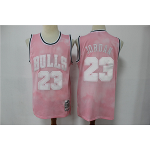 NBA Bulls 23 Michael Jordan Pink Hardwood Classics Men Jersey