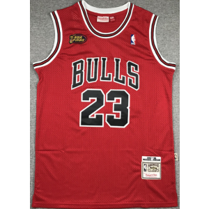 NBA Bulls 23 Michael Jordan Red 1998 Finals Men Jersey