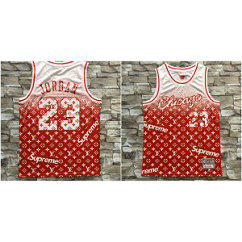 NBA Bulls 23 Michael Jordan Red Drift Fashion Men Jersey