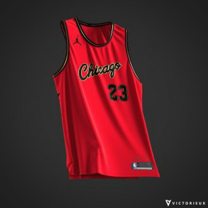 NBA Bulls 23 Michael Jordan Red Final Champion Men Jersey