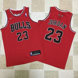 NBA Bulls 23 Michael Jordan Red Nike Swingman Men Jersey 1