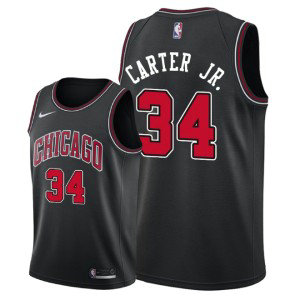 NBA Bulls 34 Wendell Carter Jr. Black 2018 NBA Draft Nike Men Jersey