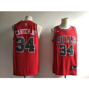 NBA Bulls 34 Wendell Carter Jr. Red 2018 NBA Draft Nike Men Jersey