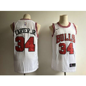 NBA Bulls 34 Wendell Carter Jr. White 2018 NBA Draft Nike Men Jersey