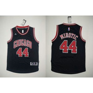 NBA Bulls 44 Nikola Mirotic Black Revolution 30 Men Jersey