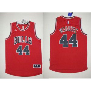NBA Bulls 44 Nikola Mirotic Red Revolution 30 Men Jersey