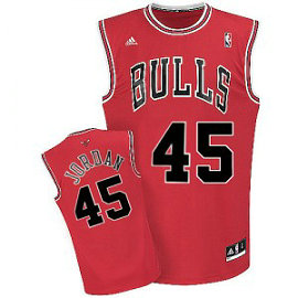 NBA Bulls 45 Jordan Red Men Jersey 2