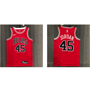NBA Bulls 45 Jordan Red Men Jersey