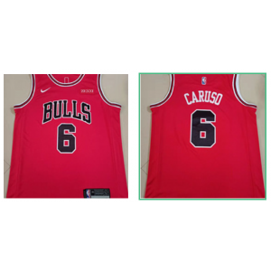 NBA Bulls 6 Alex Caruso Red Men Jersey