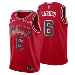NBA Bulls 6 Alex Caruso Red Nike Men Jersey