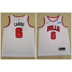 NBA Bulls 6 Alex Caruso White Men Jersey