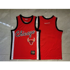 NBA Bulls Blank Red Tank Men Jersey