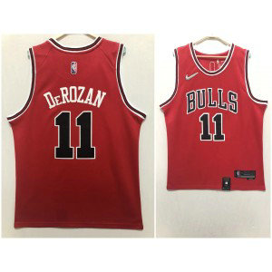 NBA Bulls Derozan Red Nike Men Jersey