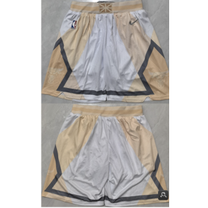 NBA Bulls White City Edition Grey Shorts (Run Small)