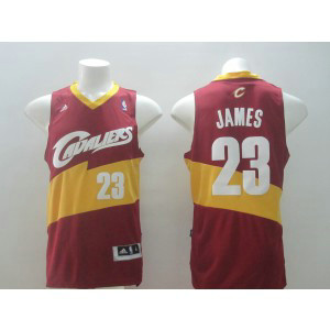 NBA Cavaliers 23 LeBron James Red And Yellow Men Jersey NBA Cavaliers 23 LeBron James Red And Yellow Men Jersey