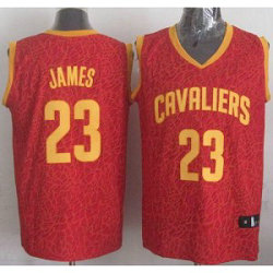 NBA Cavaliers 23 LeBron James Red Crazy Light Men Jersey NBA Cavaliers 23 LeBron James Red Crazy Light Men Jersey