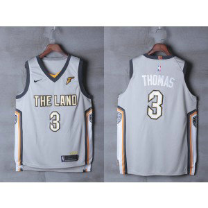 NBA Cavaliers 3 Isaiah Thomas Gray City Edition Nike Men Jersey NBA Cavaliers 3 Isaiah Thomas Gray City Edition Nike Men Jersey