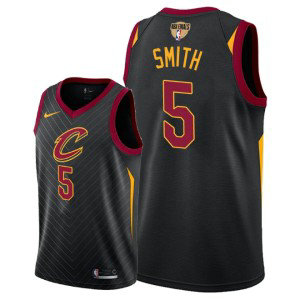 NBA Cavaliers 5 J.R. Smith 2018 NBA Finals Patch Black Men Jersey NBA Cavaliers 5 J.R. Smith 2018 NBA Finals Patch Black Men Jersey