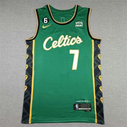 NBA Celtic 7 Jaylen Brown Gren 2022-23 New Nike Men Jersey NBA Celtic 7 Jaylen Brown Gren 2022-23 New Nike Men Jersey
