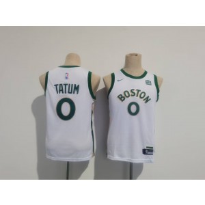 NBA Celtics 0 Jayson Tatum White 2023 City Nike Youth Jersey NBA Celtics 0 Jayson Tatum White 2023 City Nike Youth Jersey