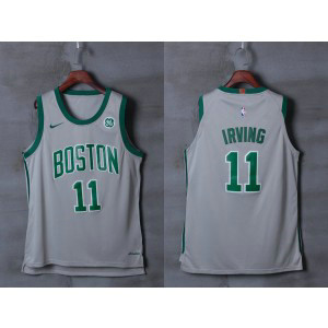 NBA Celtics 11 Kyrie Irving Gray City Edition Nike Men Jersey NBA Celtics 11 Kyrie Irving Gray City Edition Nike Men Jersey