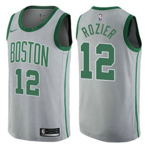 NBA Celtics 12 Terry Rozier Gray City Edition Nike Men Jersey NBA Celtics 12 Terry Rozier Gray City Edition Nike Men Jersey