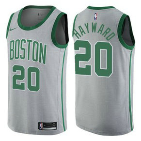 NBA Celtics 20 Gordon Hayward Gray City Edition Nike Men Jersey