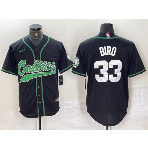 NBA Celtics 33 Larry Bird Black Vapor Baseball Limited Men Jersey NBA Celtics 33 Larry Bird Black Vapor Baseball Limited Men Jersey