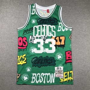 NBA Celtics 33 Larry Bird Green Hardwood Classics Men Jersey NBA Celtics 33 Larry Bird Green Hardwood Classics Men Jersey