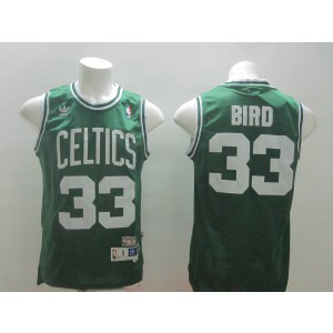 NBA Celtics 33 Larry Bird Green Men Jersey