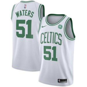 NBA Celtics 51 Tremont Waters White Nike Men Jersey with Sponsor Patch NBA Celtics 51 Tremont Waters White Nike Men Jersey with Sponsor Patch