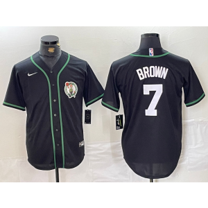 NBA Celtics 7 Jaylen Brown Black Vapor Baseball Limited Men Jersey NBA Celtics 7 Jaylen Brown Black Vapor Baseball Limited Men Jersey
