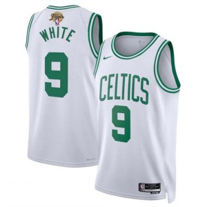 NBA Celtics 9 Derrick White White 2024 Finals Nike Men Jersey