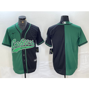 NBA Celtics Blank Black Green Split Vapor Baseball Limited Men Jersey NBA Celtics Blank Black Green Split Vapor Baseball Limited Men Jersey