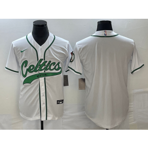 NBA Celtics Blank White Baseball Nike Men Jersey NBA Celtics Blank White Baseball Nike Men Jersey