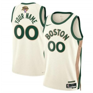 NBA Celtics Customized Cream 2024 Finals Nike Men Jersey NBA Celtics Customized Cream 2024 Finals Nike Men Jersey