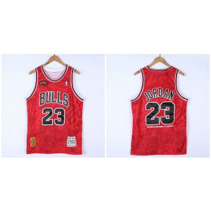 NBA Chicago Bulls 23 Jordan Hebru Brantley X M&N 1995-96 Men Jersey