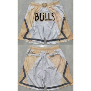 NBA Chicago Bulls White City Edition Shorts (Run Small)